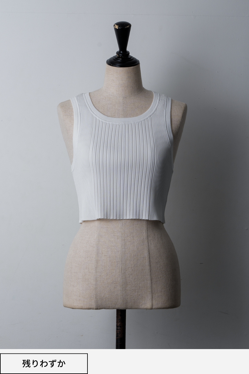 rib knit cropped tops