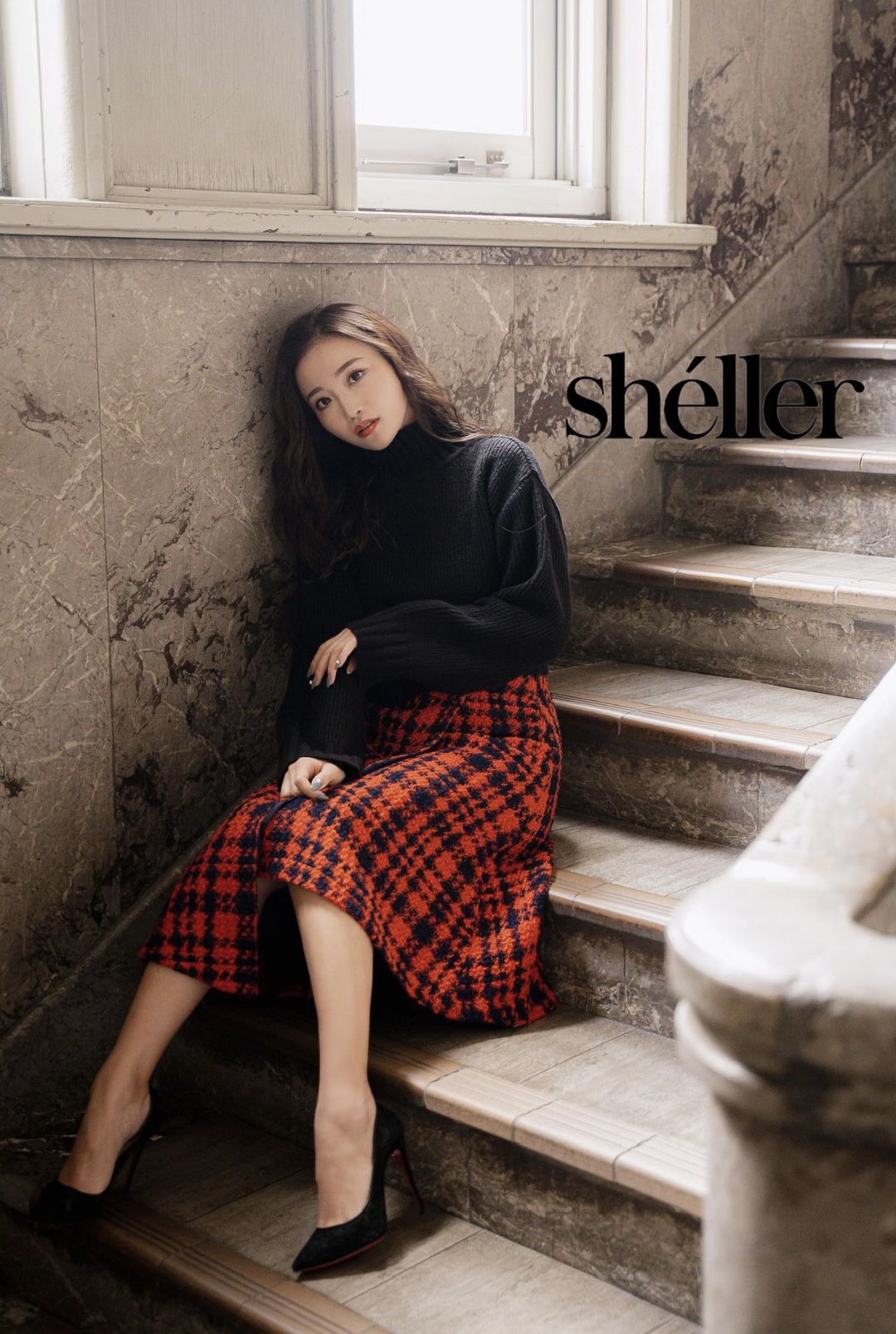 sheller chicデザインニット-